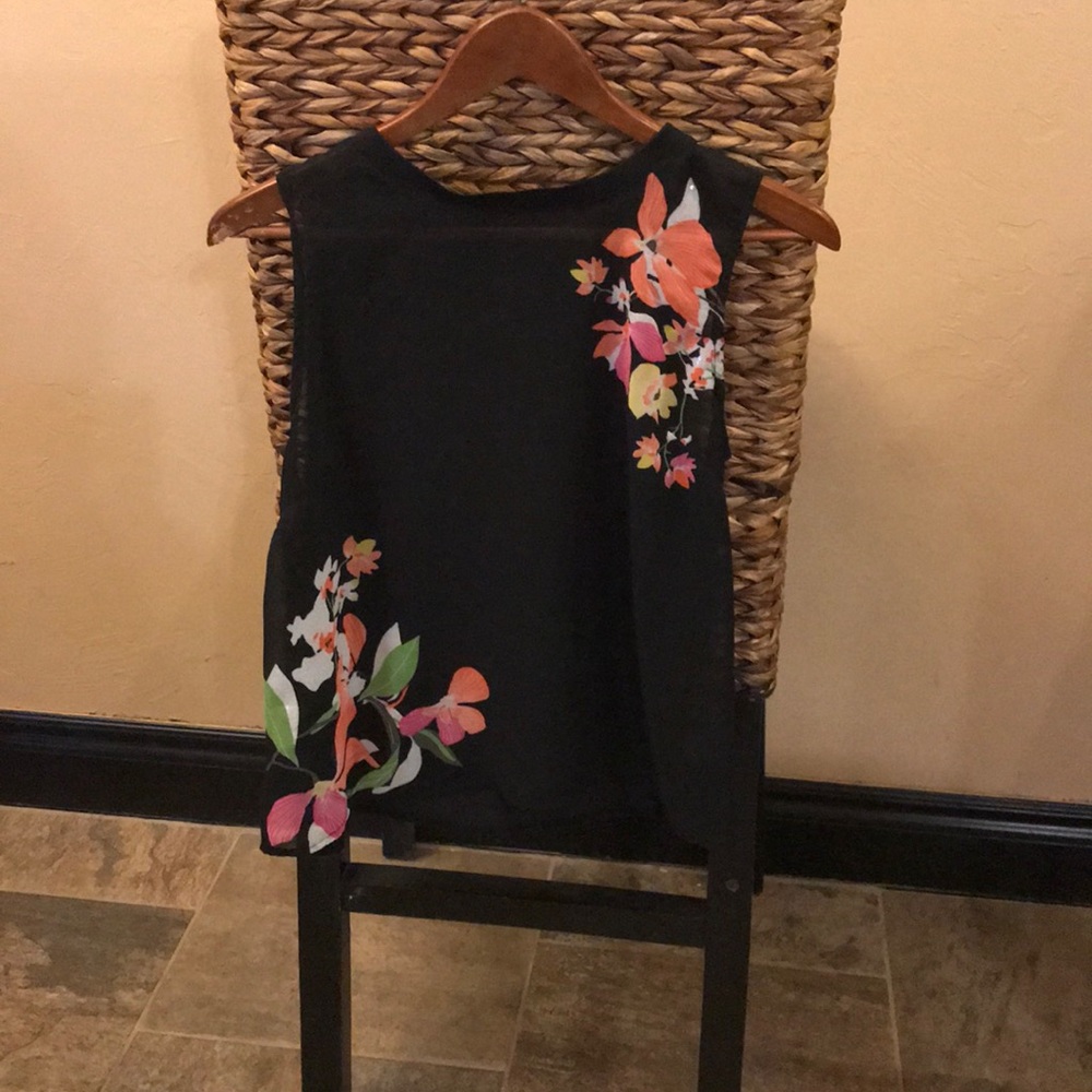 Sheer and flowy top